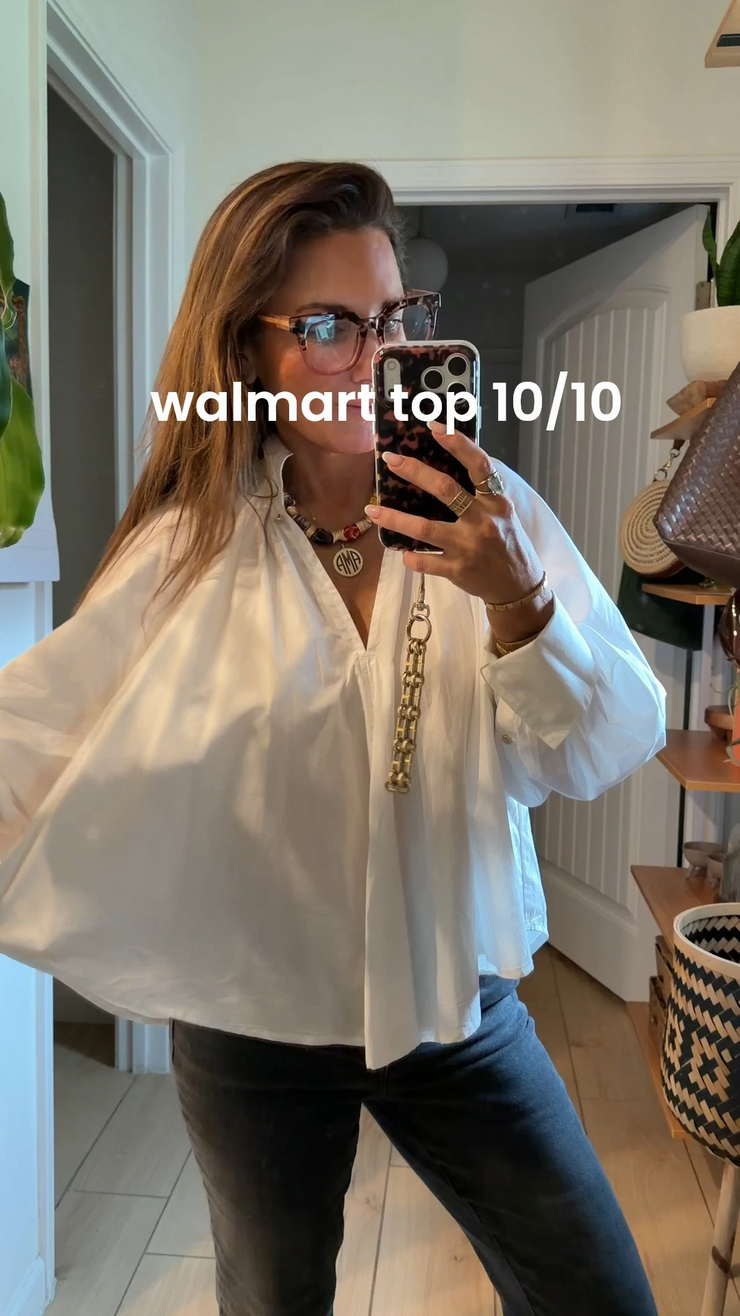 Best white button down top that looks designer!! BUT, it’s from Walmart!! I did size down!!

#LTKootd #LTKmomlife #LTKOver40