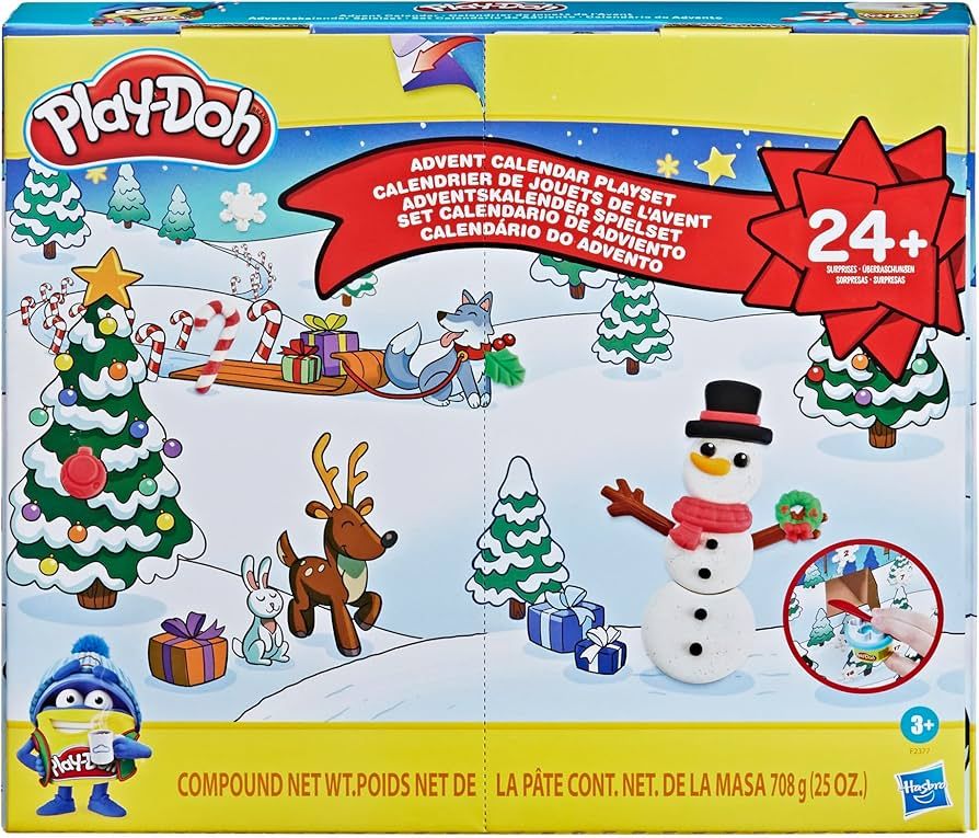 Play-Doh Advent Calendar Toy for Kids 3 Years and Up with Over 24 Surprise Accessories, Playmats,... | Amazon (US)