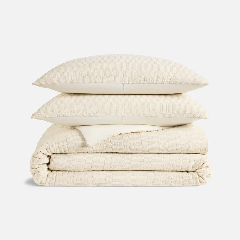Woven Checkerboard Duvet Set | Brooklinen