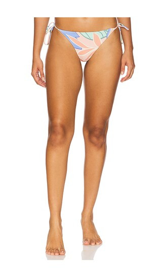 Ella Tie Side Bikini Bottom in Retro Jungle | Revolve Clothing (Global)