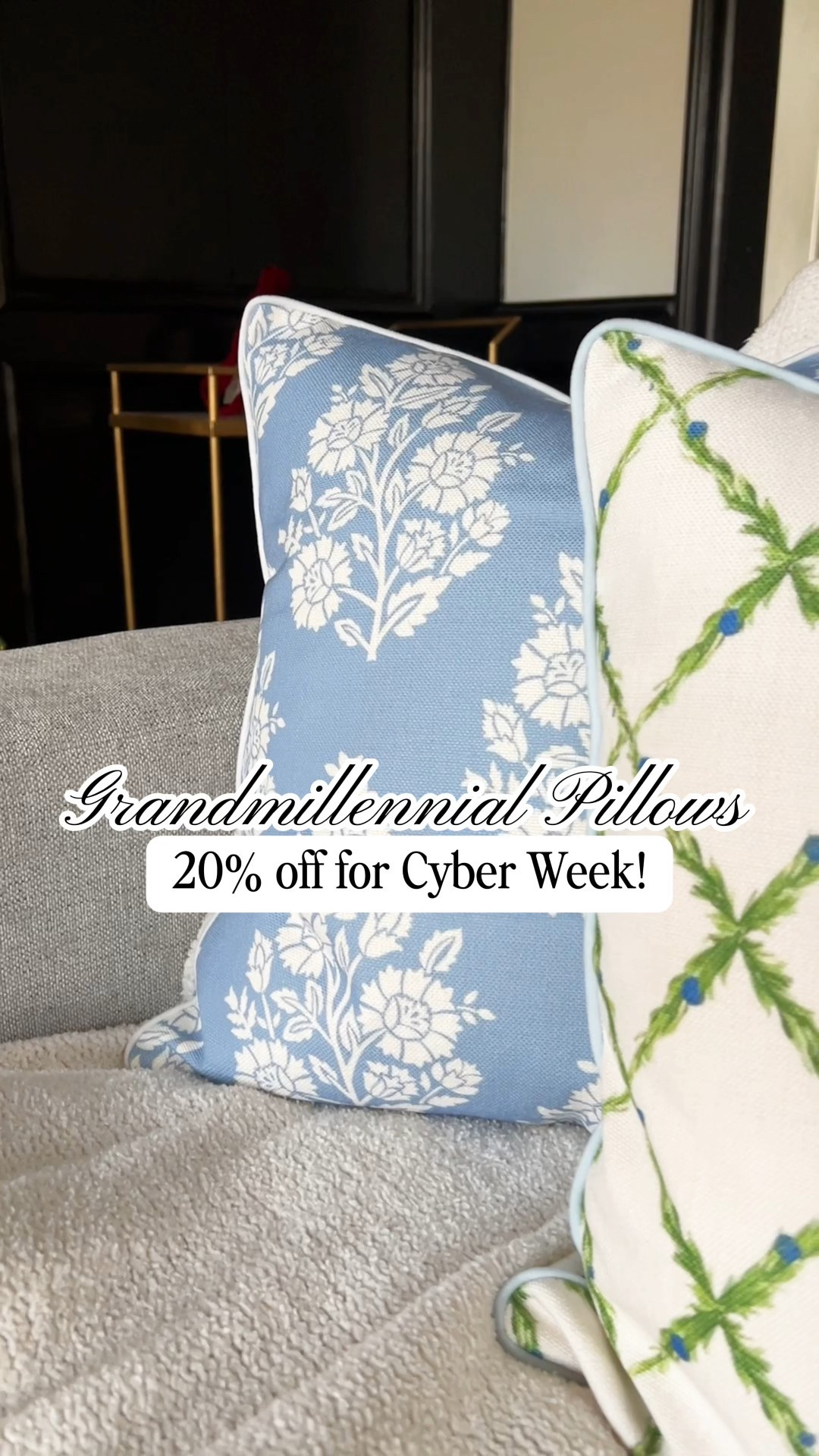 ✨SMALL BUSINESS SATURDAY✨ These adorable Grandmillennial pillows are up to 25% off for Cyber Week! Female & Family owned, @jillienharbor is known for classic, quality pillows. Mix & match in your living room or bedroom! These Grandmillennial pillow covers would also make great gifts!

#LTKGiftGuide #LTKHome #LTKCyberWeek