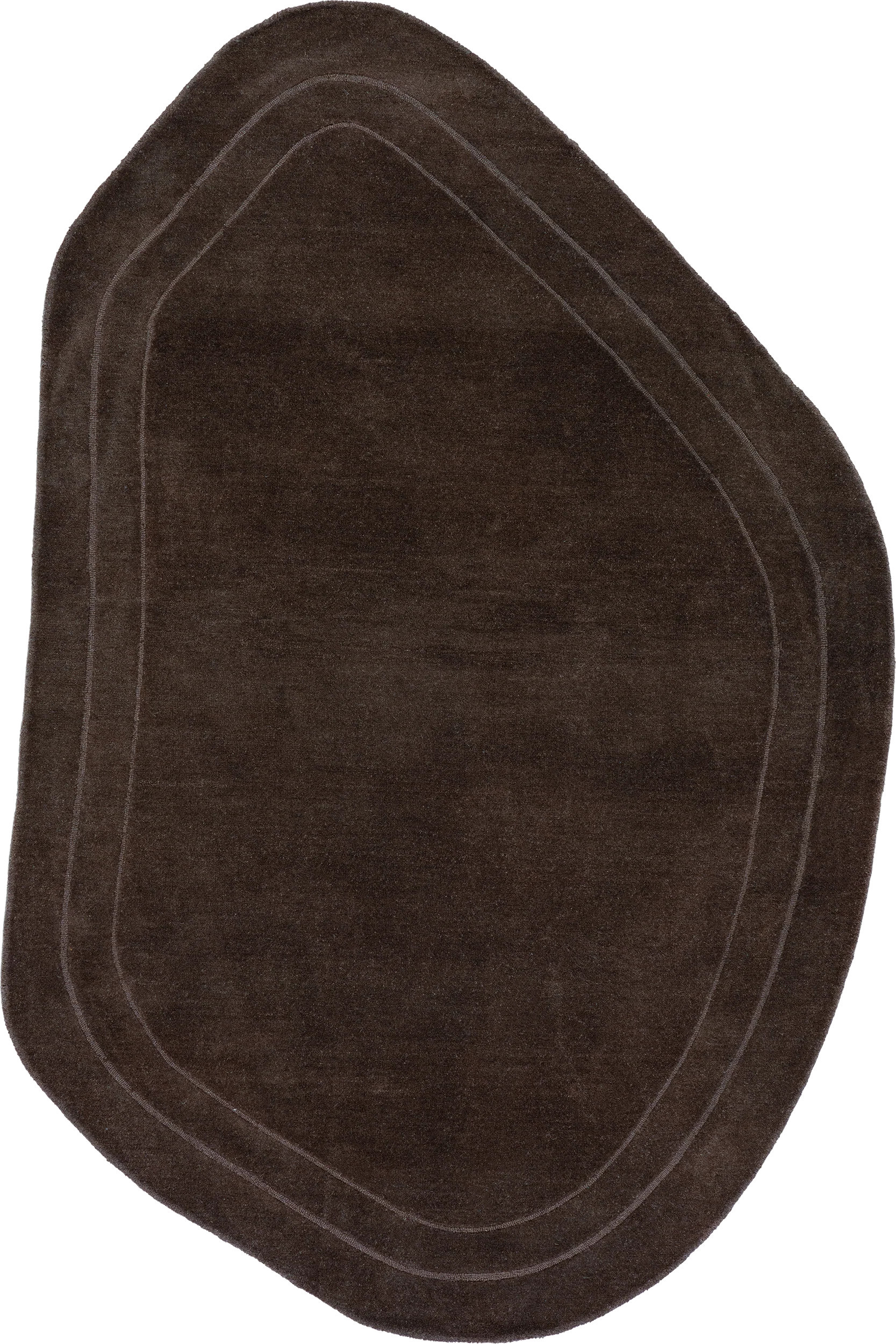 Canyon Abstract Wool Rug | Dark Brown | Rugs USA