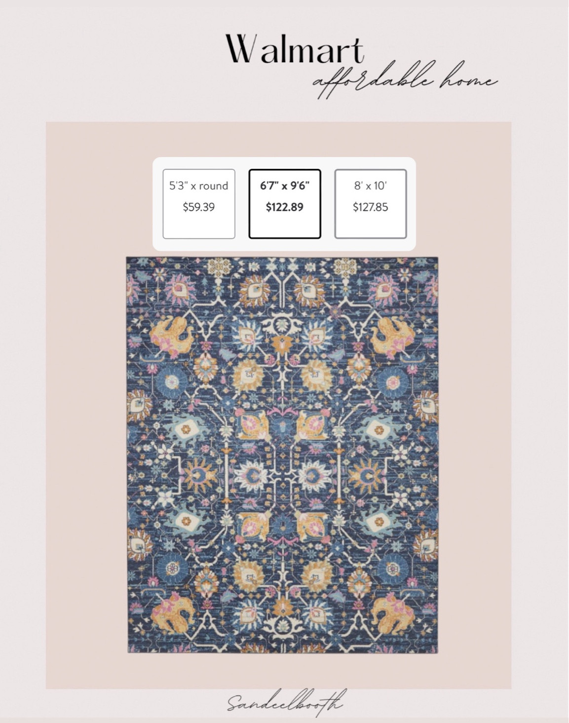 Such a beautiful rug! This was in my last home and it’s so pretty in person. 

#LTKHome #LTKSaleAlert #LTKFindsUnder100