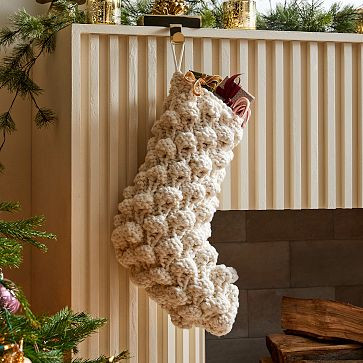 Chunky Bauble Knit Stockings | West Elm (US)