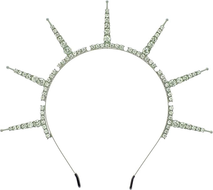 Statue of Liberty Halo Crown - Renfaire Fantasy Sun Goddess Headband Virgin Mary Headpiece for Ha... | Amazon (US)