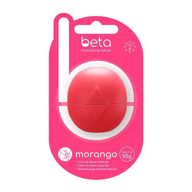 Hidratante Labial Beta Morango 9,5g | Drogasil BR