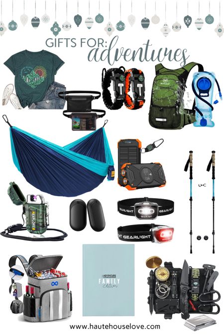 Gift Guide for the person in your love who loves adventures! Hiking gifts. Camping gifts. Outdoor gifts. Family Gifts.

#LTKHoliday #LTKGiftGuide #LTKhome