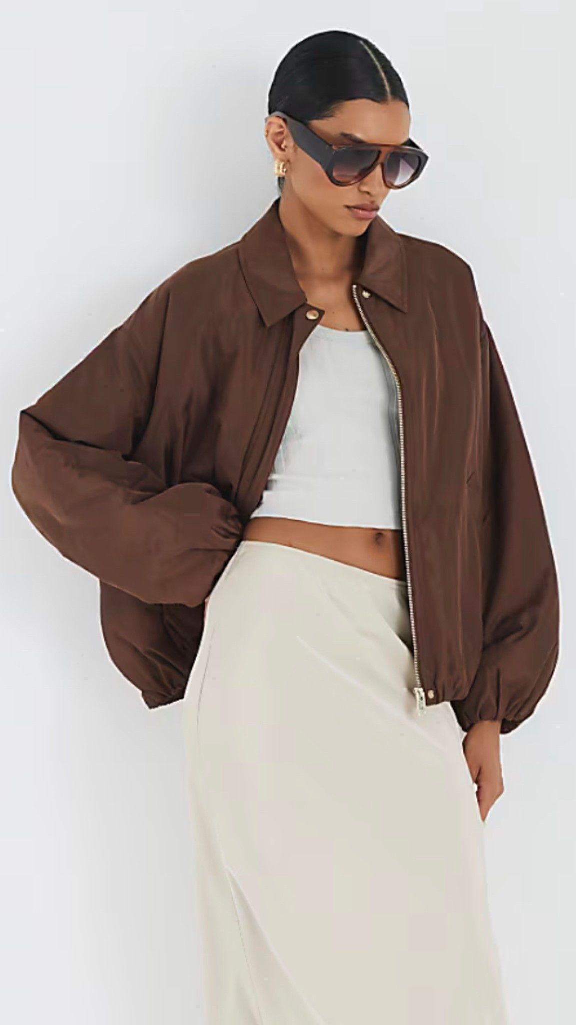 Chocolate bomber of dreams 🤎 

#LTKstyletip #LTKpetite #LTKautumn