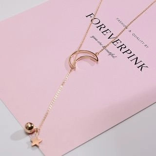 Crescent Lariat Necklace | YesStyle Global