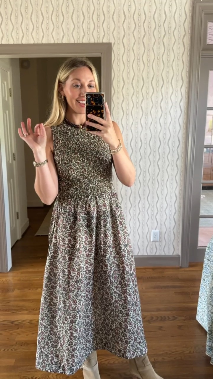 Look at this smocked Tuckernuck dress I just got in! Perfect Fall transition piece! 

Wearing a Medium in the dress! 

#Tuckernuck #TheSouthernSource #FallCloset #FallDress 

 #LTKgrwm #LTKootd #LTKSeasonal