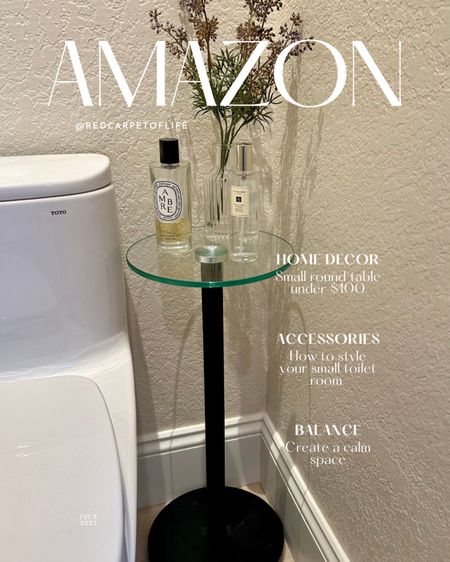 Transform your toilet room with this versatile small round side/drink table from Amazon! Elevate and warm up your space while showcasing your favorite room sprays. A perfect gift idea under $100! 🌿✨ 

#homedecor #giftidea #bathroom #smalltable #amazonfind

#LTKhome #LTKGiftGuide #LTKfindsunder100