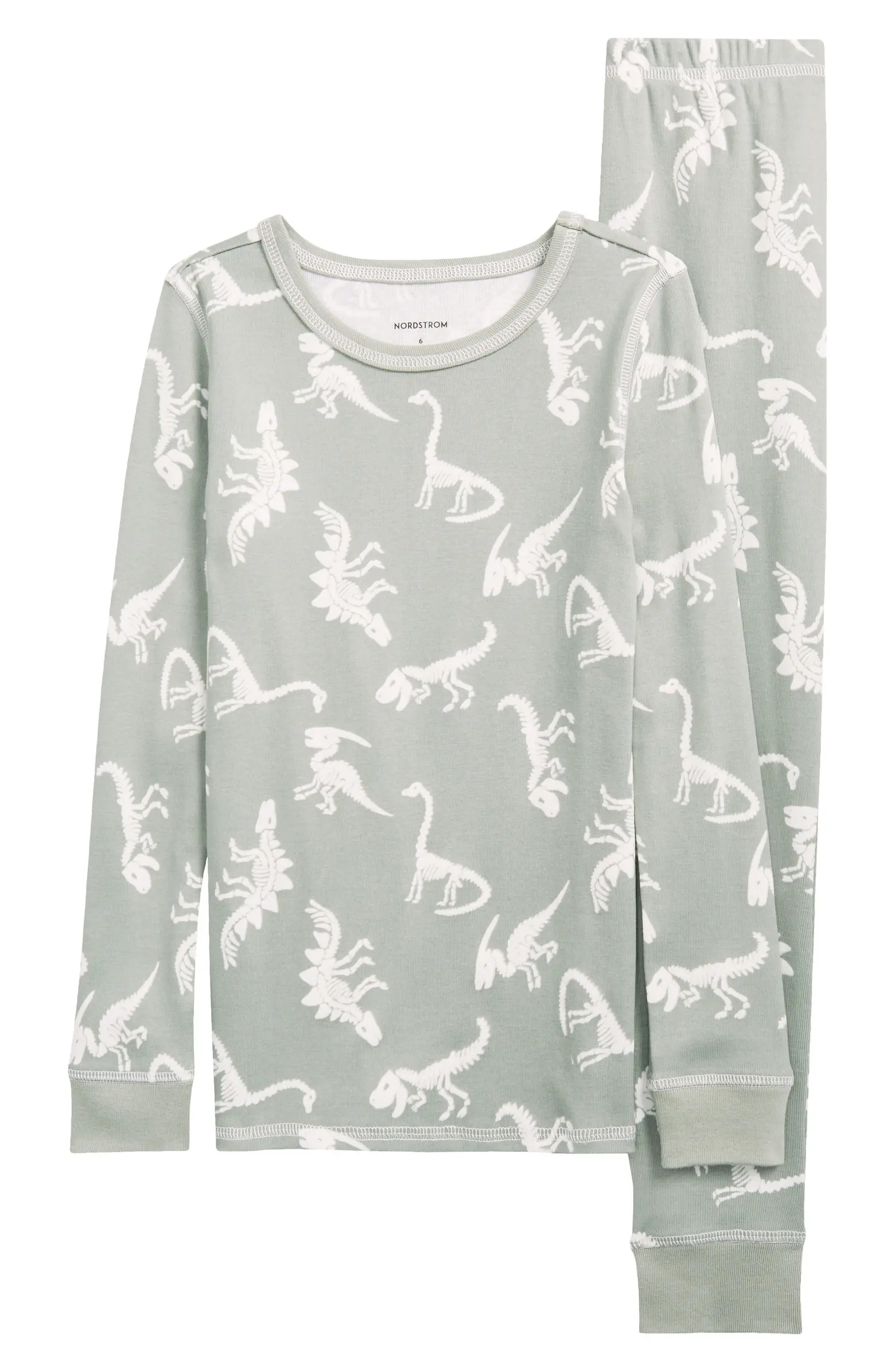 Nordstrom Kids' Glow in the Dark Fitted Two-Piece Pajamas | Nordstrom | Nordstrom