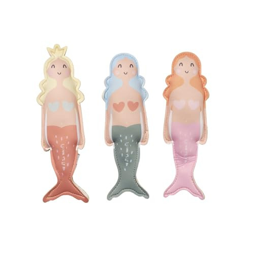 SUNNYLiFE Pool Dive Toys for Kids | Set of 3 Mermaid Diving Toys, Sand-Weighted Sinking Pool Toys for Toddlers Ages 3-8, Soft Natural Rubber Bath Toys - Dive Buddies Melody Mermaid Multi | Amazon (US)