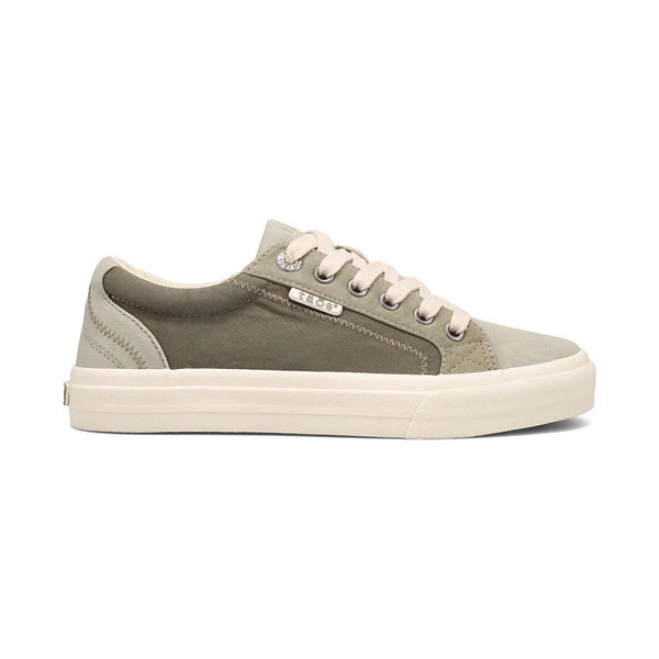 Women's Taos Plim Soul Canvas Shoes 8 Wide Sage/Olive Multi | Scheels