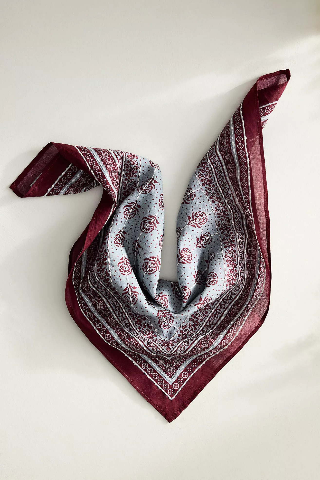 Embroidered Stitch Bandana | Anthropologie (US)