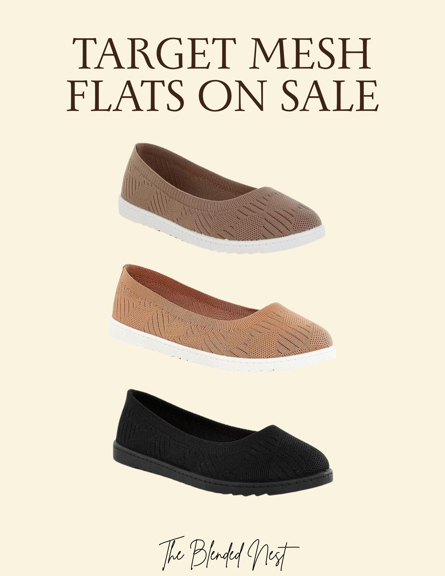 These mesh flats at Target are on sale! These are so cute and look super comfortable and easy to slip on!  

 #LTKSeasonal #LTKSaleAlert #LTKWorkwear
