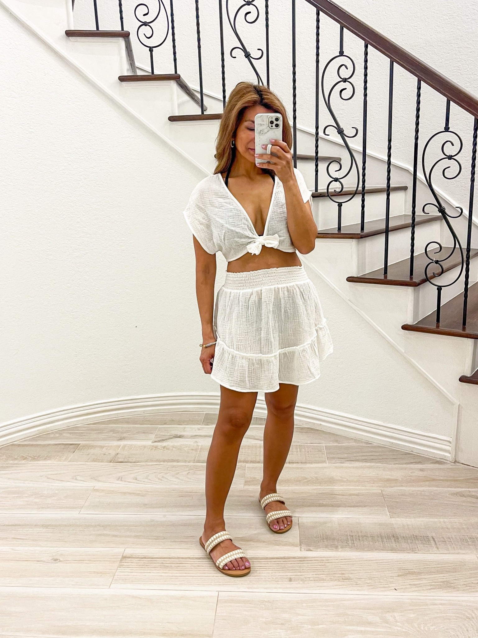 Target style, Target finds
Swim cover up top and bottom in small, tts
Bikini top I sized up to medium
Bikini bottom in small
Sandals tts
Vacation outfit, resort wear, beach, pool

#LTKSeasonal #LTKswim #LTKunder50