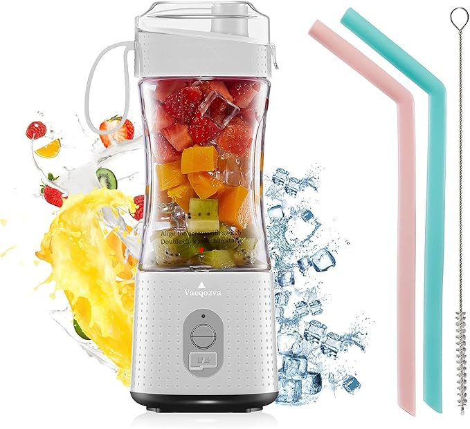 Vaeqozva Portable Blender USB Rechargeable Personal Mixer Fruit Mini Blender for Smoothie, Fruit ... | Amazon (US)