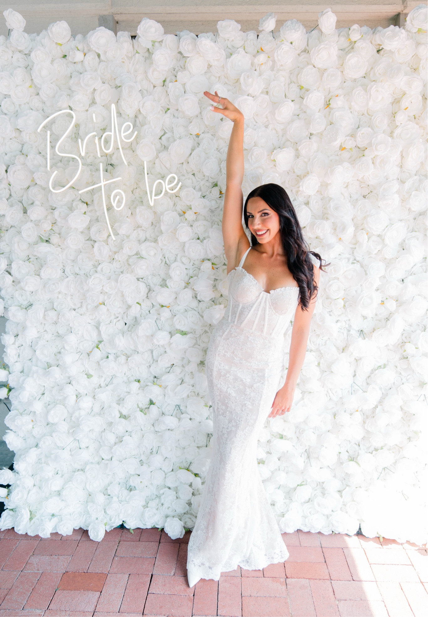 The perfect bridal shower dress from revolve. wearing a size 2. 
#bridetobe #bridalshowerdress #bridalstyle 

#LTKwedding #LTKSeasonal #LTKstyletip