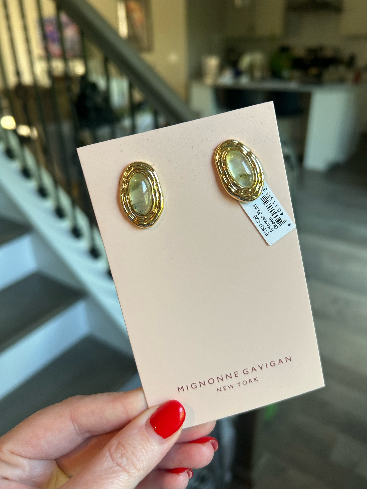 Gold and green earrings 

#LTKTravel #LTKWorkwear #LTKWedding