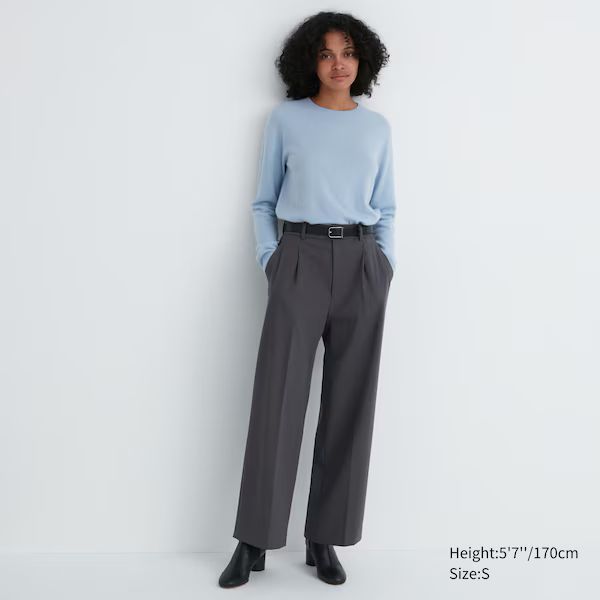 Wide-Fit Pleated Pants | UNIQLO (US)