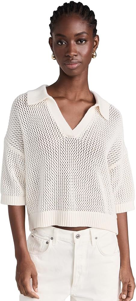 Velvet Women's York Cotton Cashmere Mesh Sweater | Amazon (US)