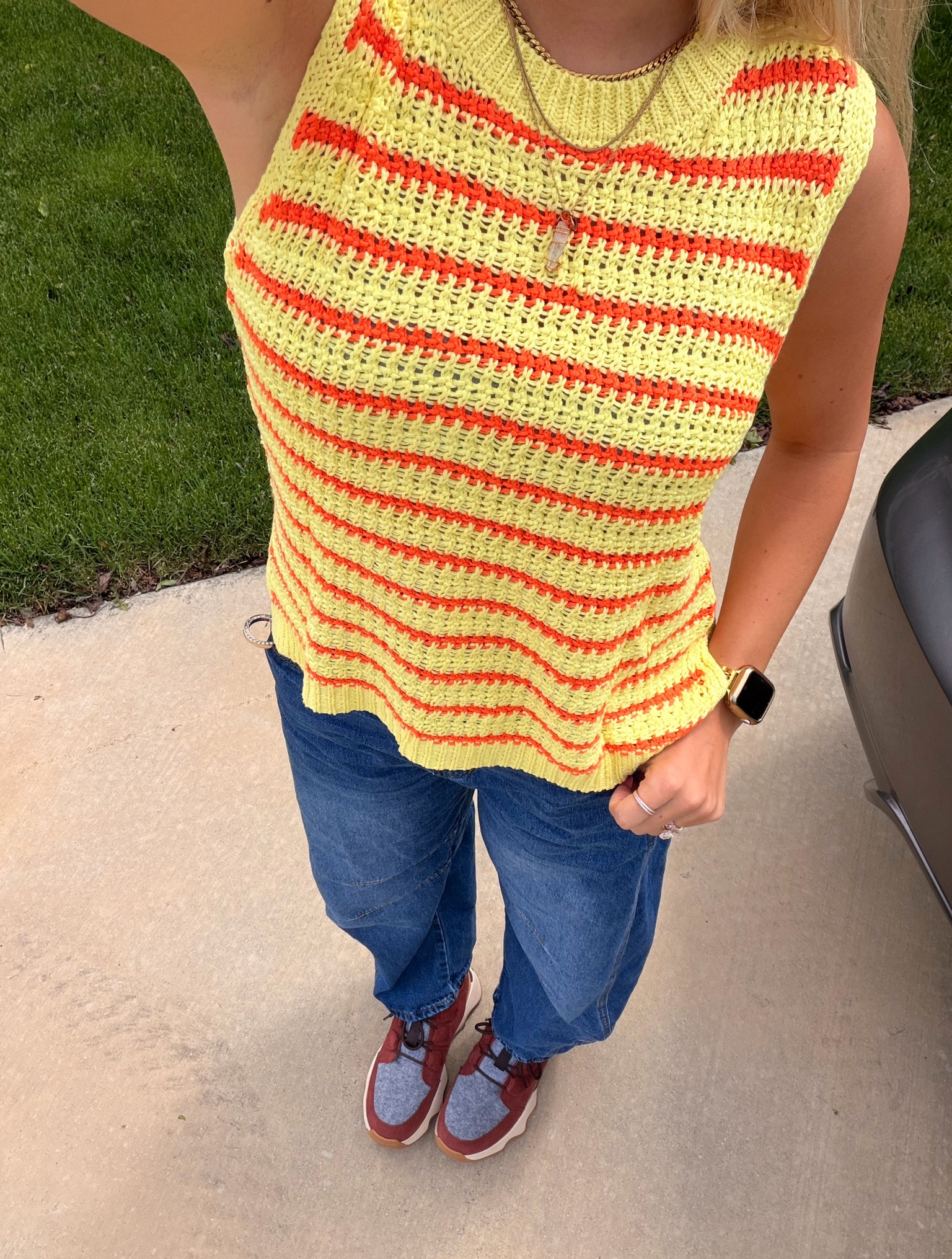 Perfect wide tank with the softest woven material 

#LTKootd #LTKgrwm