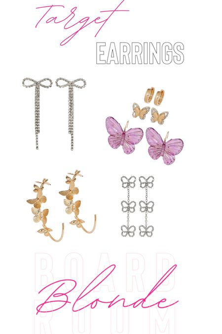 Love these affordable earrings from Target

Butterfly 
Trends
Jennifer Behr

#LTKunder50 #LTKFind #LTKstyletip