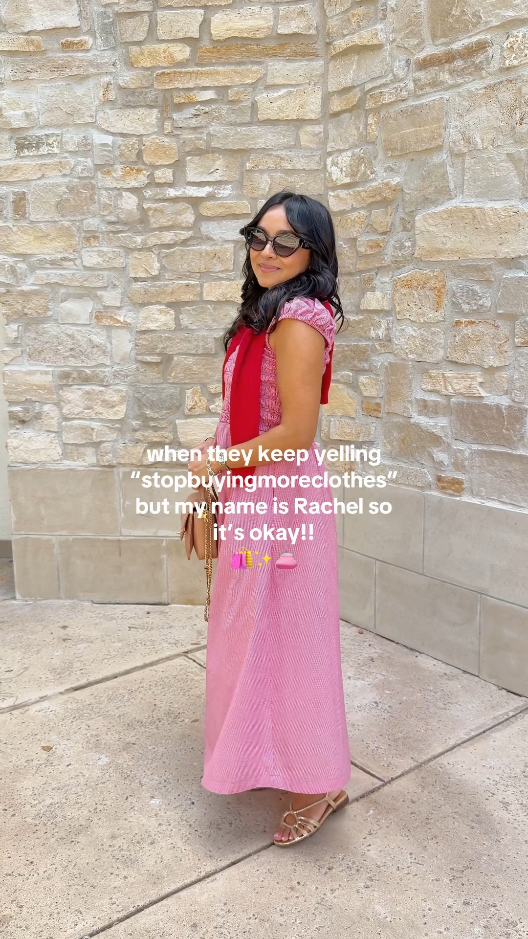 Red gingham dress size xxs TTS - also comes in petite sizing!
Red cardigan size xxs TTS
Gold sandals size 5 TTS

#LTKgrwm #LTKootd #LTKPetite