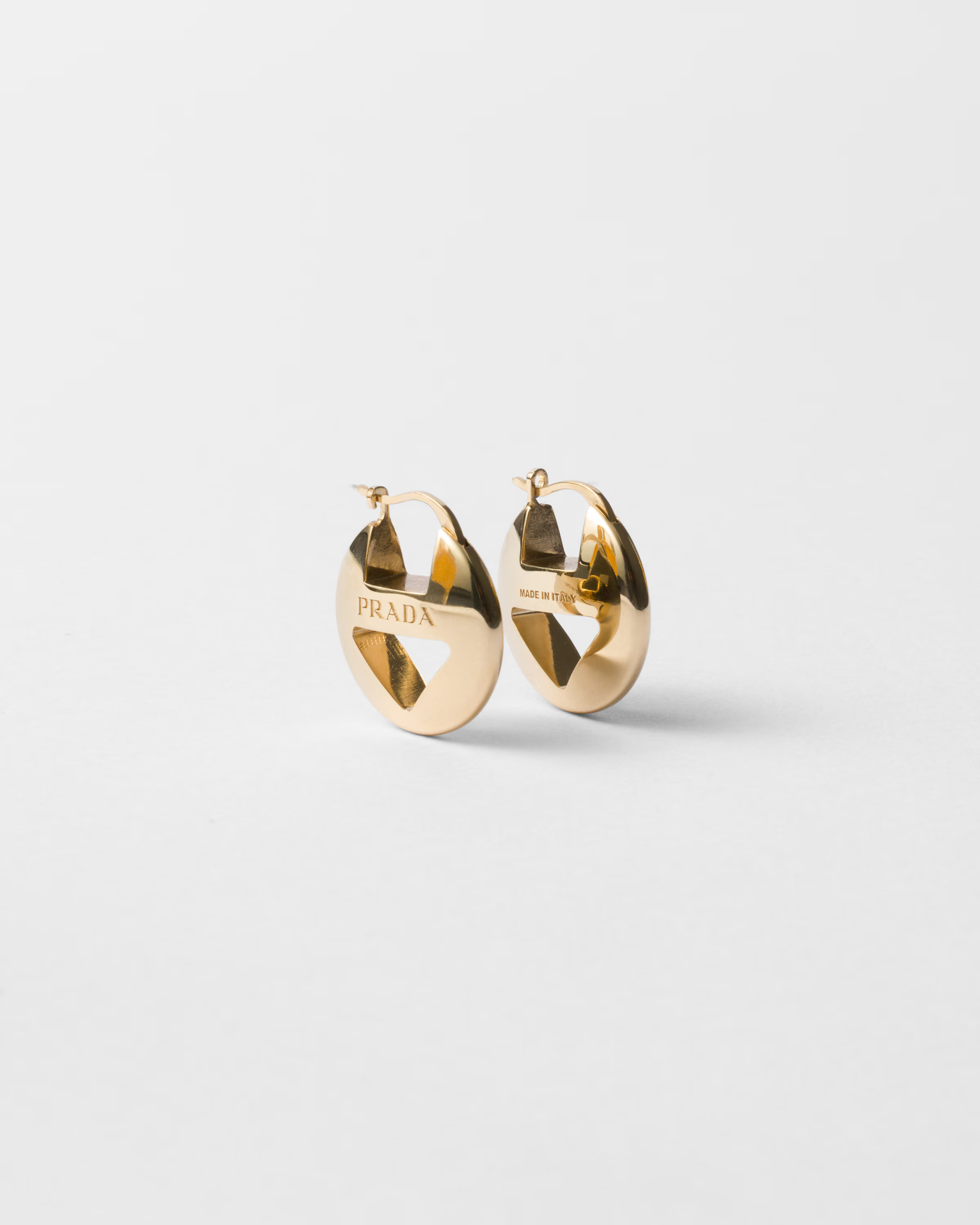 Metal earrings | Prada US
