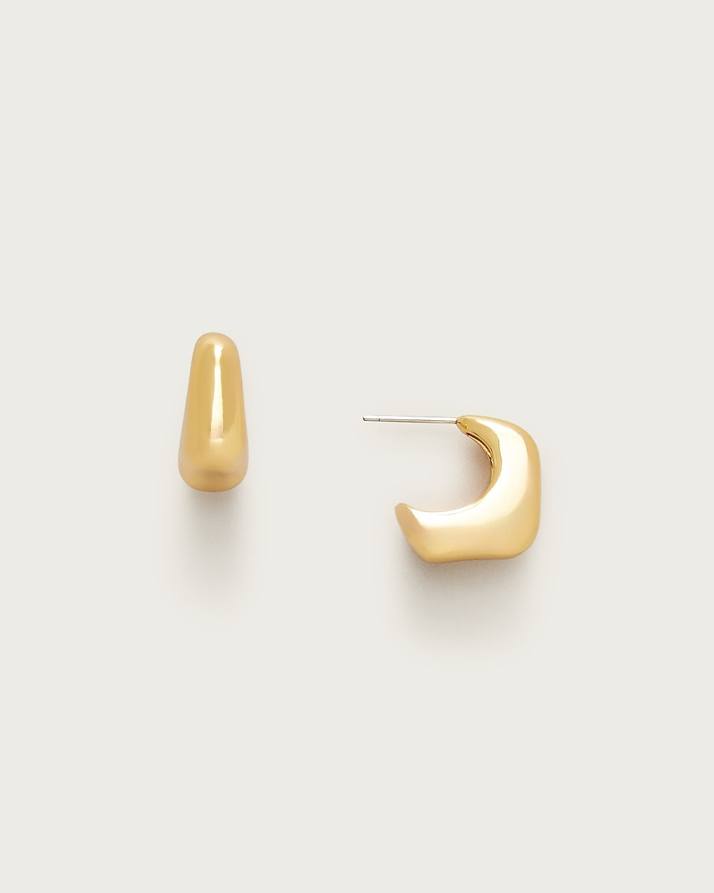 Sculptural huggie hoop earrings | J. Crew US