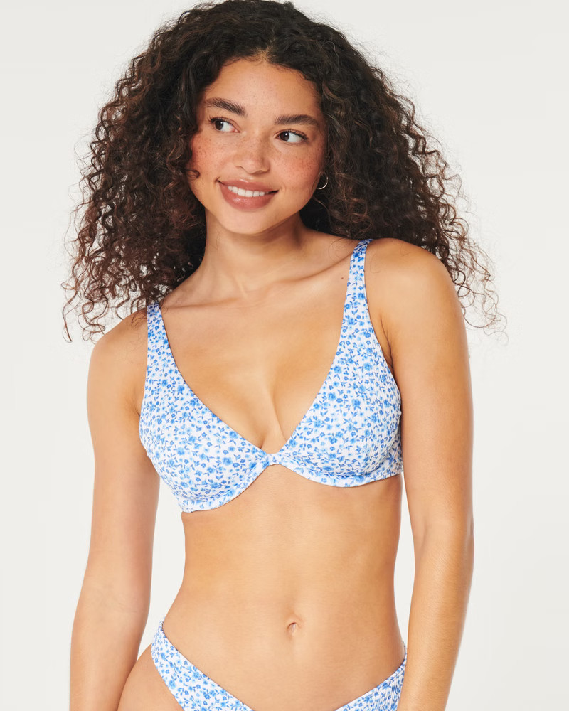 High Apex Ribbed Underwire Bikini Top | Hollister (US)
