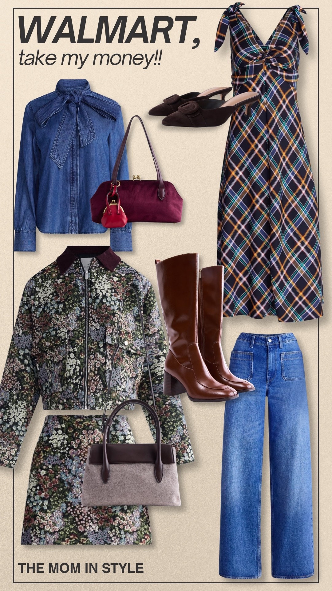 @Walmart did it again with these fall finds 🍂 The denim, plaid, rich colors, and classic pieces are giving major fall wardrobe inspiration. So many affordable pieces that look much more expensive than they are.

fall fashion, Walmart fashion, Walmart finds, fall outfits, fall wardrobe, affordable fashion, autumn style, denim outfit, plaid dress, fall layers, women over 40 style, TheMomInStyle