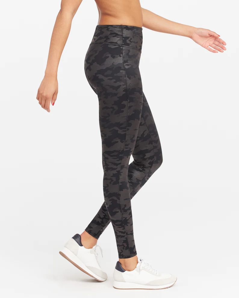 Faux Leather Camo Leggings | Spanx