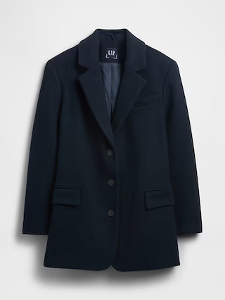 Oversized Wool-Blend Blazer | Gap (US)