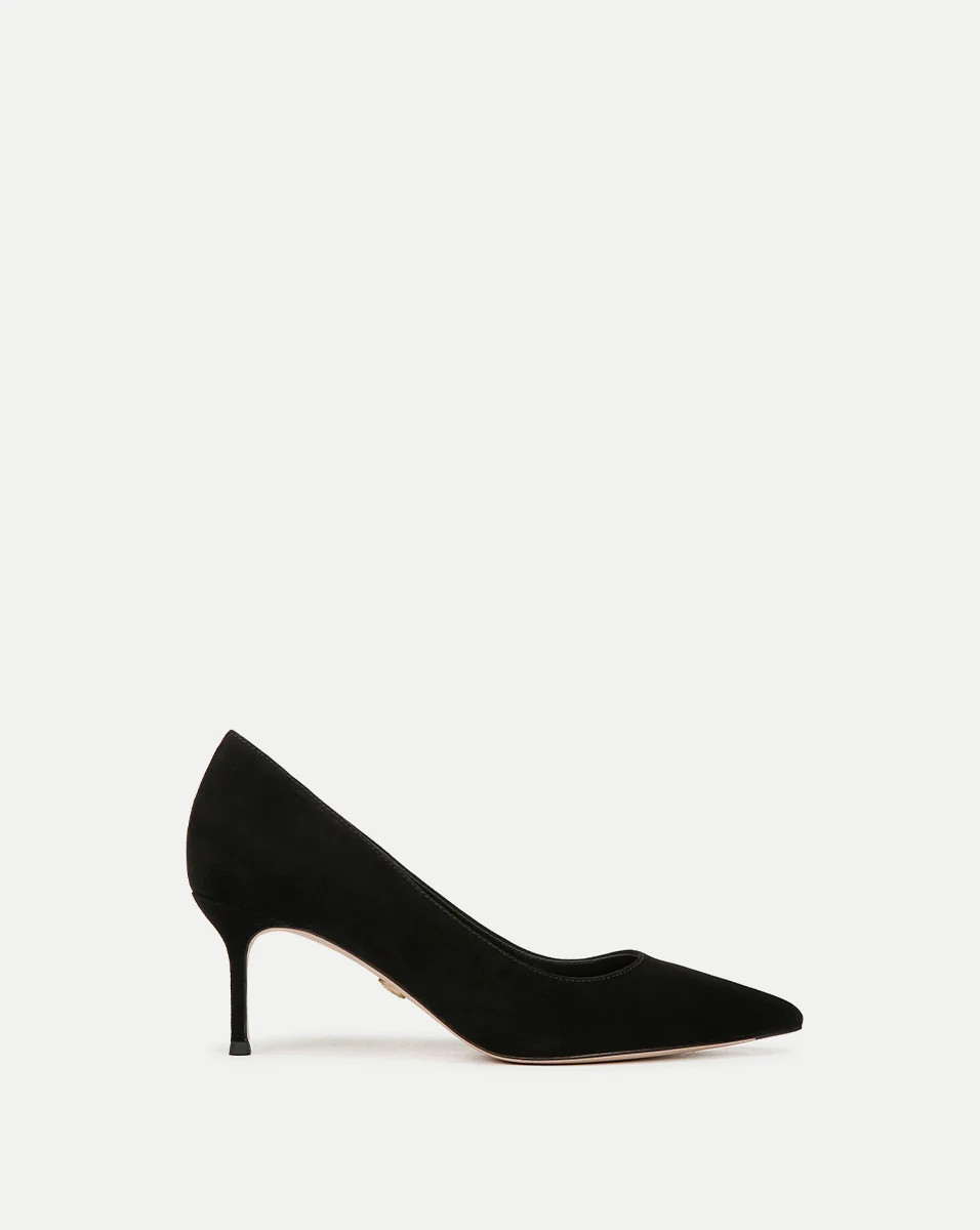 Rita Suede Pump in Black | Veronica Beard | Veronica Beard
