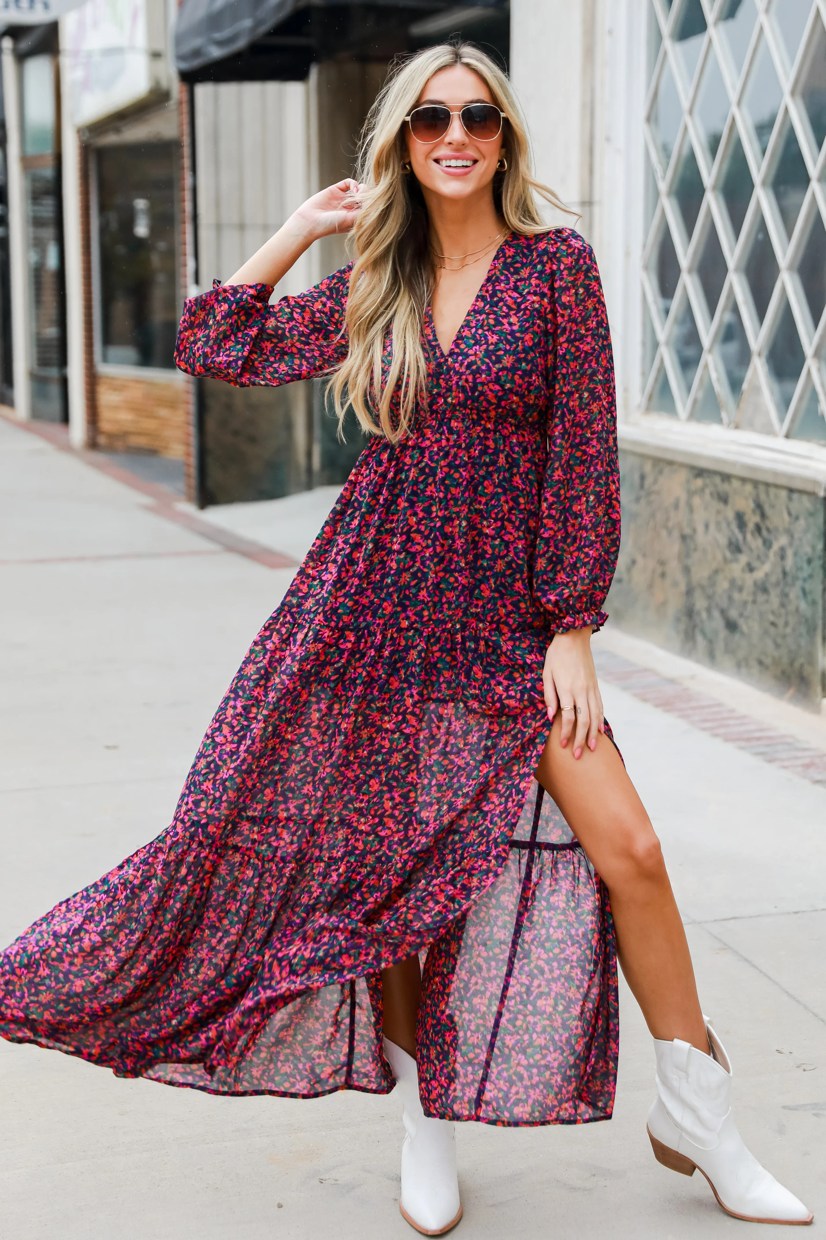 Thriving Beauty Floral Maxi Dress | Dress Up