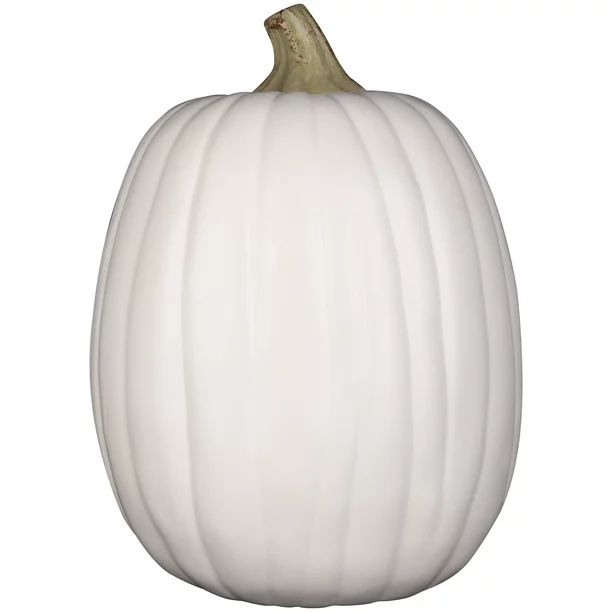 Way To Celebrate Halloween Craft Pumpkin, Cream, 13" | Walmart (US)