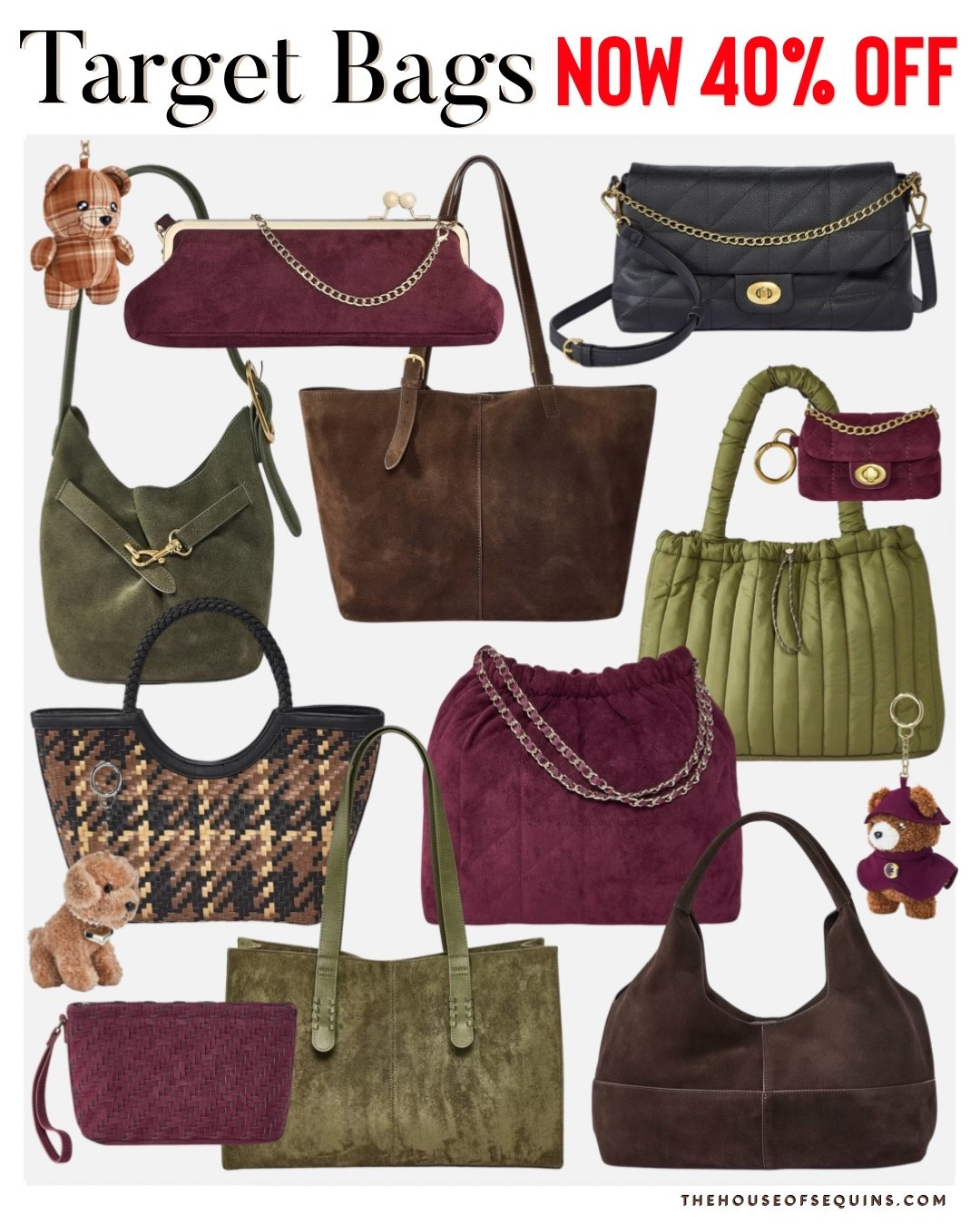 Target bags NOW 40% OFF

Comment SHOP below to receive a DM with the link to this post on my LTK ⬇ https://liketk.it/6pbAG