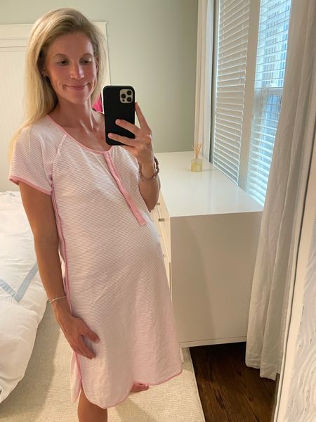 Every pregnant lady or nursing mom needs a lake pajamas maternity nightgown! They are made of the coolest Pima cotton and have buttons for nursing. So comfy and make a great gift for mom of baby shower gift!! I’m wearing a small

Gifts for new moms, gift for new moms, maternity pajamas , bump friendly pjs , nursing nightgown , hospital bag , pregnancy nightgowns 

#LTKbump #LTKGiftGuide #LTKunder100