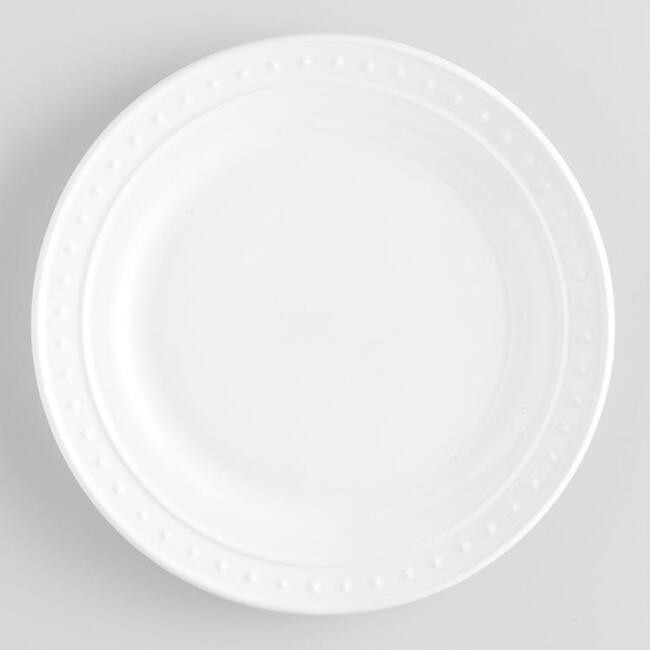 White Nantucket Salad Plates, set of 4 | World Market