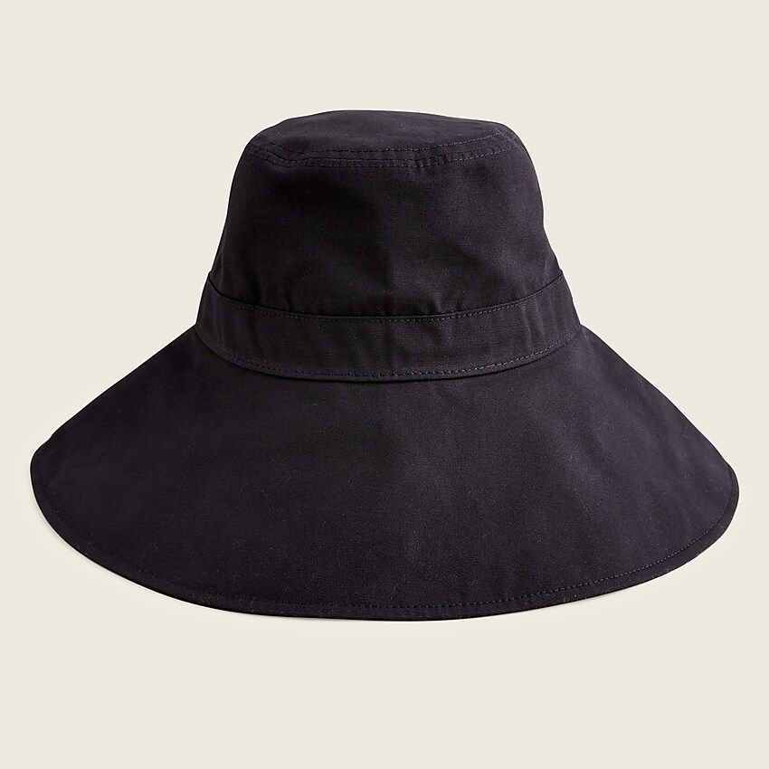 Wide-brim bucket hat with UV coating | J.Crew US