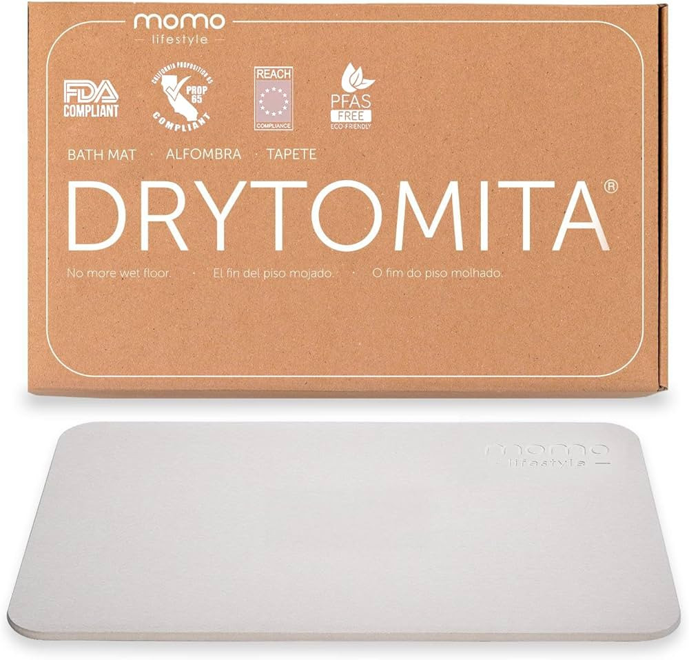 Momo Lifestyle Stone Bath Mat Drytomita – Quick Drying Diatomaceous Earth, Ultra Absorbent (23.... | Amazon (US)