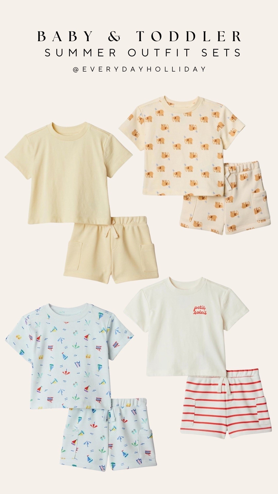 These Amazon baby and toddler sets by Sofia Grainge are so cute — the elephant print and the petit soleil stripe are my picks. Soft, easy, and they look way more expensive than they are. Which colorway would you grab?

#LTKootd #LTKBaby #LTKKids