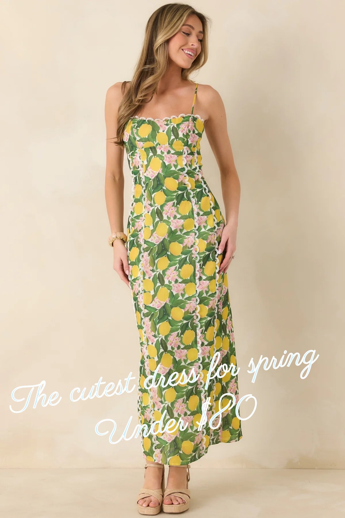 ✨Under $80- SQUEEZE THE DAY YELLOW MULTI LEMON BLOSSOM MAXI DRESS✨

| Wedding Guest | Spring | Dress | Easter | Fitted | Maxi Dress | Fruit | Classic | Under $100 | 

#LTKWedding #LTKootd #LTKSeasonal