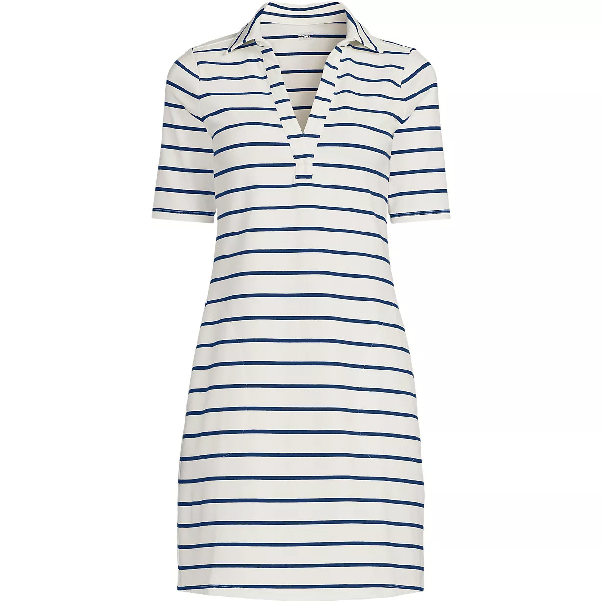 Women's Starfish Elbow Sleeve Polo Dress | Lands' End (US)