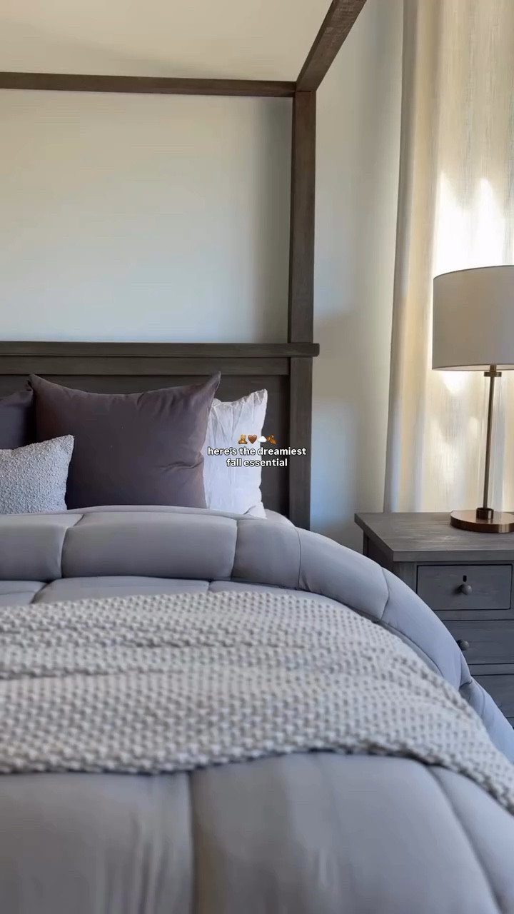 here for allll the layered cozy bedding 🤎🧸

tap follow + comment COZY for direct links to shop ◡̈ 

@comainducer has a wide selection of cozy bedding for all seasons with an endless amount of fabrics, colors and styles to choose from! 

I went with the “getting warmer” in driftwood taupe, it’s plush and oversized with a little texture to it. I actually put the inside on top because i love how lush it looks, and then flip it around for sleep 😉 the comforter truly makes you not want to leave your been 💭🛌

#ltktnit @shop.ltk #ltkfind #comainducer #gifted