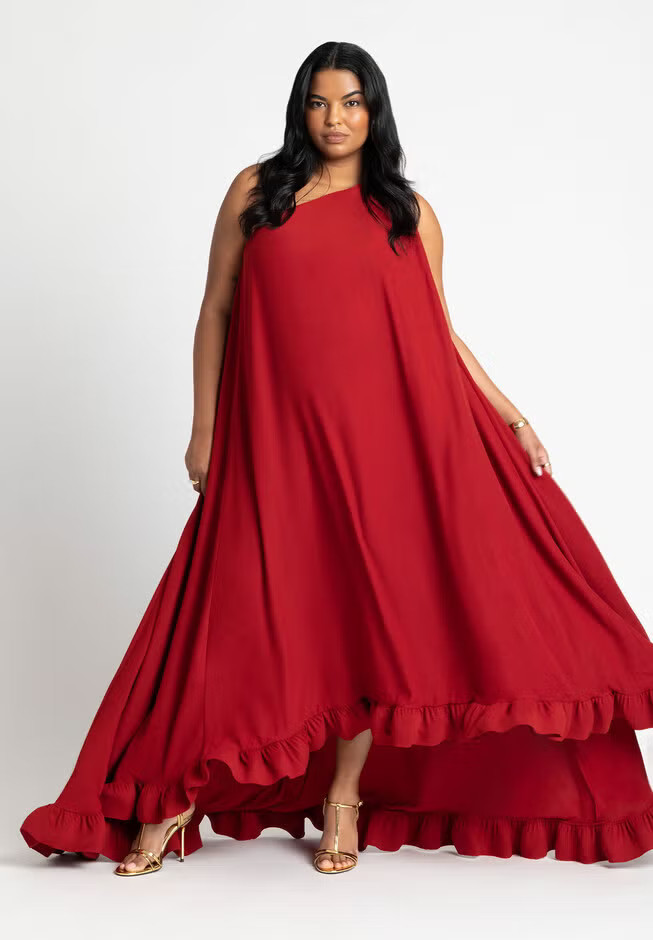 Dramatic Ruffle Gown | Eloquii