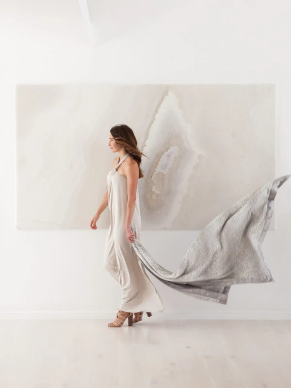 Luxe™ Snow Leopard Throw | Little Giraffe