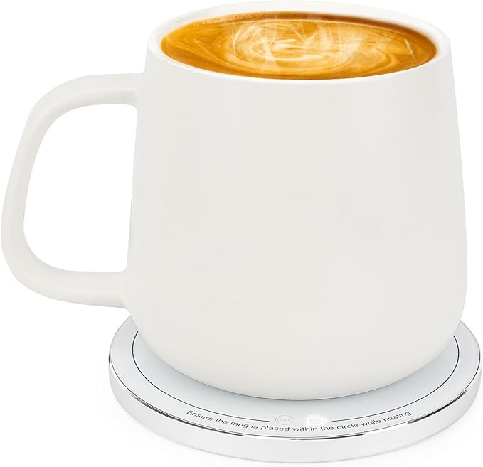 APEKX Warm Cup Coffee Mug Warmer Set - Smart Stable Constant Temperature 131°F, 15W Wireless Cha... | Amazon (US)